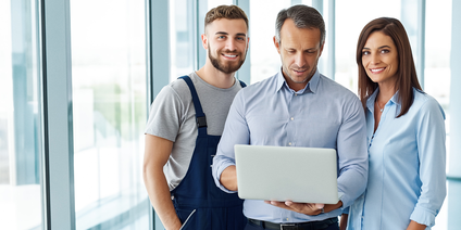 ProPoint
Drei Personen arbeiten am Laptop